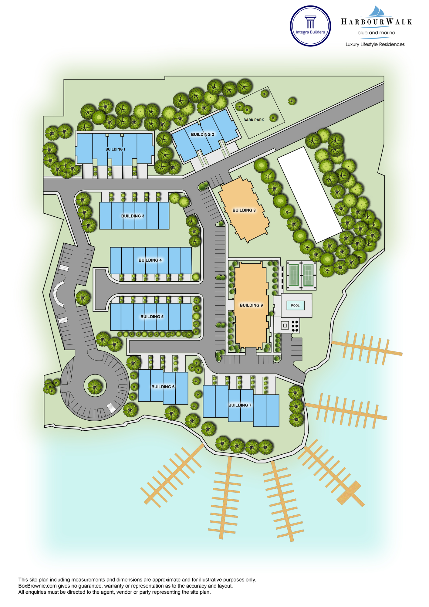 Harbourwalk Club site map