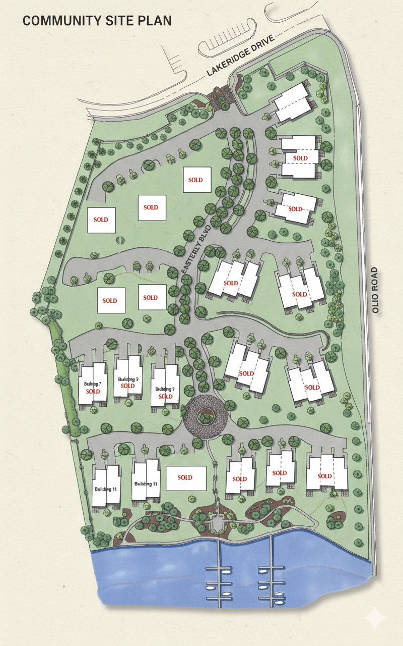 Watersedge at Geist Site Map